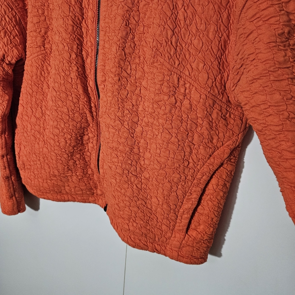 LULULEMON Rippled Full Zip Jacket Autumn Red Size 4 - Picture 8 of 15
